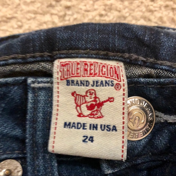 True Religion blue jeans size 24 - Picture 4 of 6